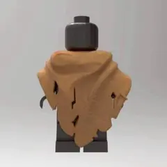 レゴ互換 旅人のマント ケープ ポンチョ パーツ 茶 ブラウン