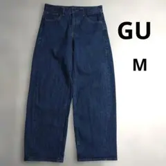 GU ローライズバギージーンズ　Mサイズ　レディース　デニム