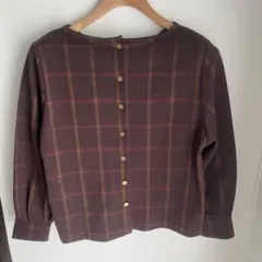 グリーンレーベルリラクシング　ユナイテッドアローズ　ブラウス　ブラウン　推定M