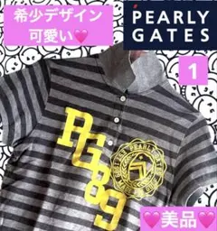 美品♡PEARLY GATESパーリーゲイツ　可愛い♡半袖ポロシャツ