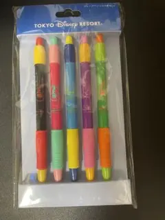 東京ディズニーリゾート　ディズニー5キャラクターシャープペン5本セット0.5mm