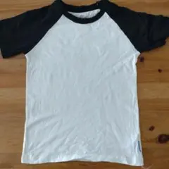 ラグランTシャツ ホワイト ブラックのサムネイル