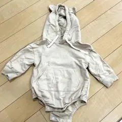 ベビー　くまさん　ロンパース　　フード付き　70