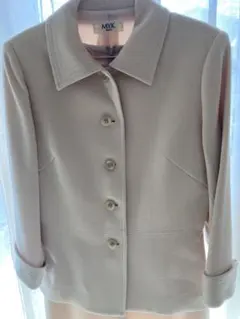 【美品】日本製　ワンピーススーツ　ベージュ　入学式卒業式　仕事着　クリーニング済