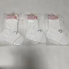 ベビーソックス トレンカ ホワイト ベビー靴下 3足 白 靴下 女の子 ベビー