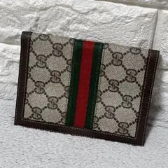 美品✨GUCCI グッチ GG柄 シェリーライン 二つ折り財布 総柄 レザー