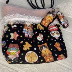 コヤンイサムチョン　ショルダーバック　アンコちゃん　ジョーズくん　クリスマス