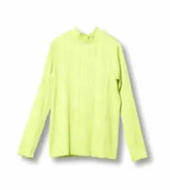 未開封 osmosis Lグリーン ピンタックハイネックTシャツロングスリーブのサムネイル