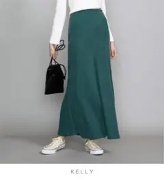 ビューティ＆ユース/ヴィンテージライクキュプラタイトマキシスカート