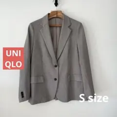 【美品】UNIQLO チェック柄 テーラードジャケット