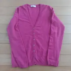 ユニクロ　カシミア100%　カーディガン　ピンク系