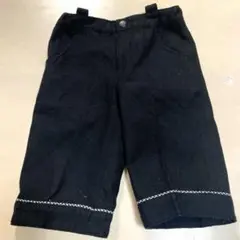 COMME CA ISM 黒 ハーフパンツ 110A