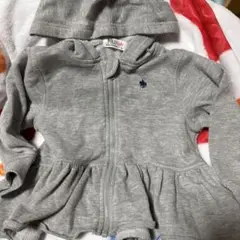 POLO Baby グレー フード付きパーカー