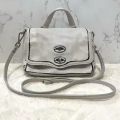 ZANELLATO ザネラート ポスティーナ トロンプルイユ 2WAY 白