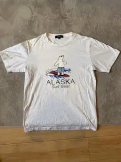 【美品】BEAMS HEART サーフベア プリント Tシャツ ホワイト M