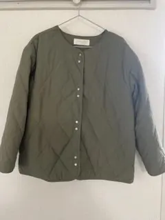 chocol raffine robe キルティングジャケット　カーキ