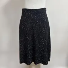 Calvin Klein 膝丈スカート　フレア　ブラック　ドット柄のサムネイル