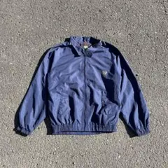 ネイビー ナイロンジャケット ジップアップ y2k