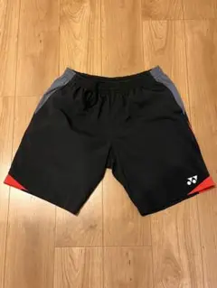 YONEX バドミントンパンツ Lサイズ 黒/赤