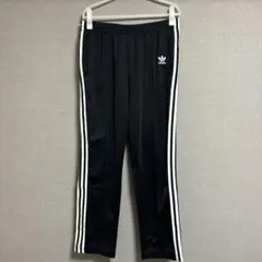 adidas ブラック ストライプパンツ M