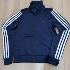 adidas neo ジャージ J/M ネイビー白ライン