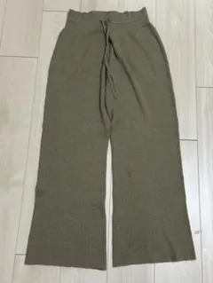 ユニクロ　ウォッシャブルニットリブパンツXL