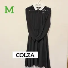 COLZA ブラック 白襟　フレアスカート ワンピース　タグ付きのサムネイル