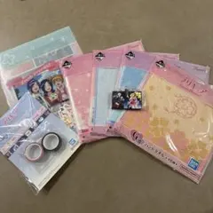 一番くじ　プリキュア　G賞ハンドタオル　H賞　ラバーチャーム　I賞　テープ