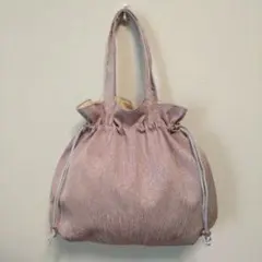 B705【着物リメイク】巾着型ハンドバッグ