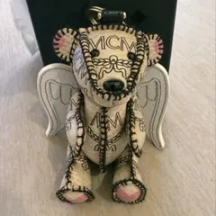 【美品】MCM ヴィセトス ベア チャーム キーホルダー 天使の羽