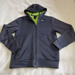 adidas フルジップ　パーカー　ブラックLサイズ