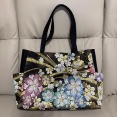 （807-2）着物帯を使ったバッグのサムネイル