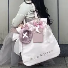新品 メゾンドフルール スペシャルダブルリボントートバッグ 推し活 痛 