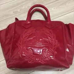 値下げ！ヴィヴィアンウエストウッド トートバッグ エナメル 赤