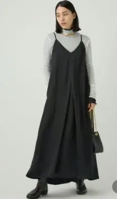 Chaos　カオス　ブルヌキャミワンピース　ブラック