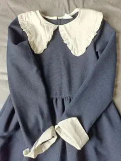 ZARA フリル付き襟のドレス 140cm