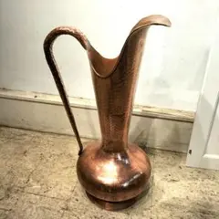 ドイツヴィンテージ薄口 イエナガラス 片口ピッチャー 淡グリーン軽い