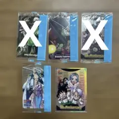週刊少年ジャンプ 40周年記念カード 5枚セット 週刊少年ジャンプ 40周年記念カード 5枚セット - メルカリ
