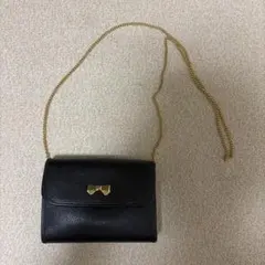 Nina Ricci ショルダーバッグ ブラック リボンのサムネイル