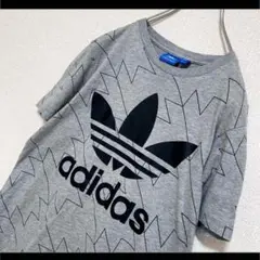 adidas アディダス Tシャツ グレー トレフォイル でかロゴ XSのサムネイル