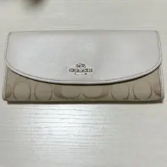 COACH アイボリー ベージュ 長財布