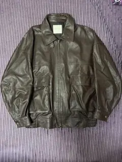 FREAKS STORE フェイクレザージャケット ブルゾン ブラウン