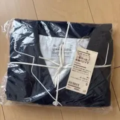無印良品 二重ガーゼ長袖パジャマ ダークネイビー Sのサムネイル