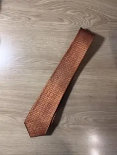 Dior オレンジ 円形模様 ネクタイ