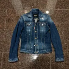 DSQUARED2 デニムジャケット レオパード柄馬革ハラコ 牛革袖 - メルカリ