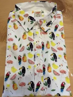 BOB フルーツ鳥プリント 長袖シャツ