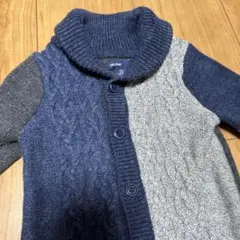 babyGap ケーブル編みロンパース 3-6m