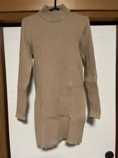 SLY ベージュ ニットワンピース 長袖