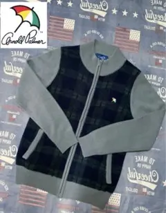 アーノルドパーマー▪️Arnold Palmer▪️ゴルフニットジッパーカーディガン