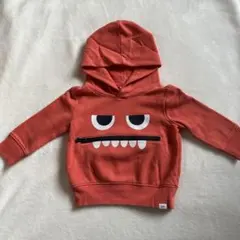 baby GAP モンスター パーカー オレンジ 裏起毛 フード付き